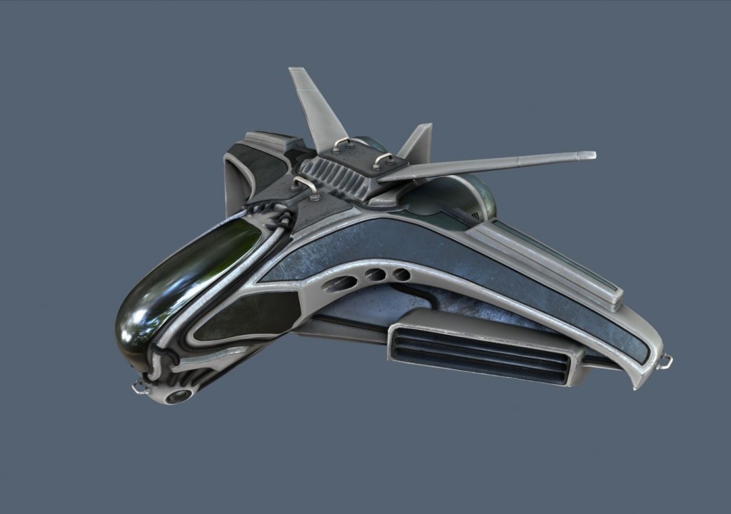 Intergalactic Spaceship in Blender 2.8 Eevee preview image 8
